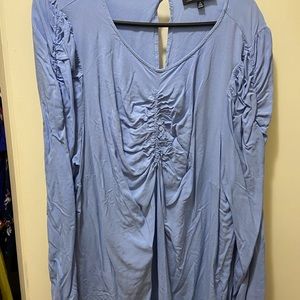 Plus size pastel blue eloquii top